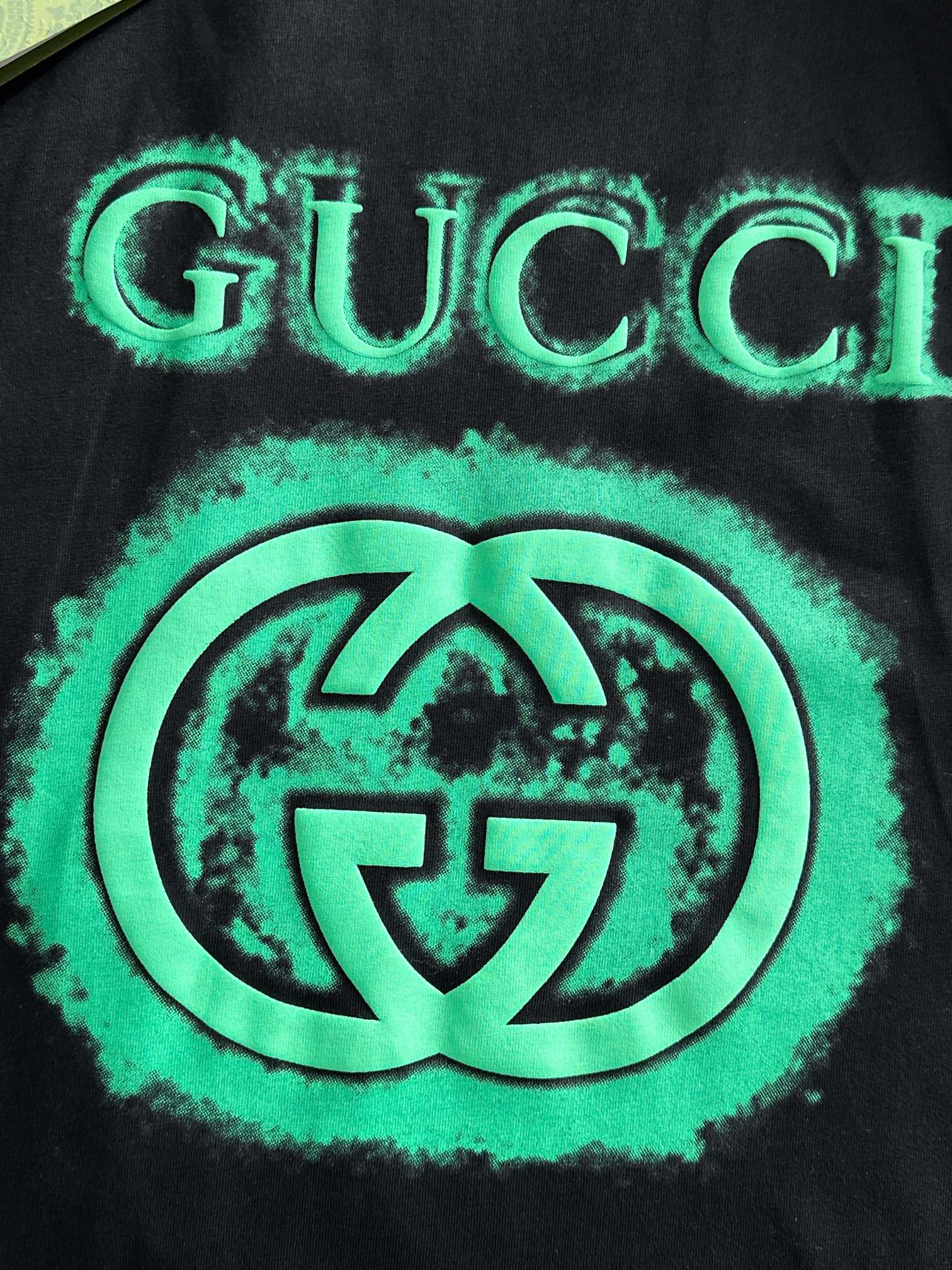 gucci t シャツ ジミン激安通販 プリント トップス tシャツ シンプル 100％綿 柔らかい ブラック_3