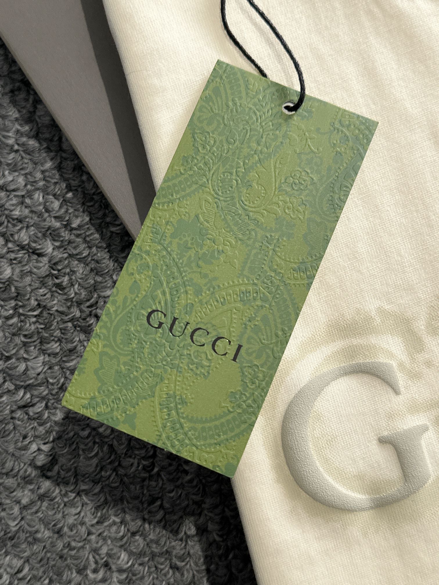 gucci t シャツ スパンコール偽物 プリント トップス tシャツ 男女兼用 100％綿 柔らかい ホワイト_4