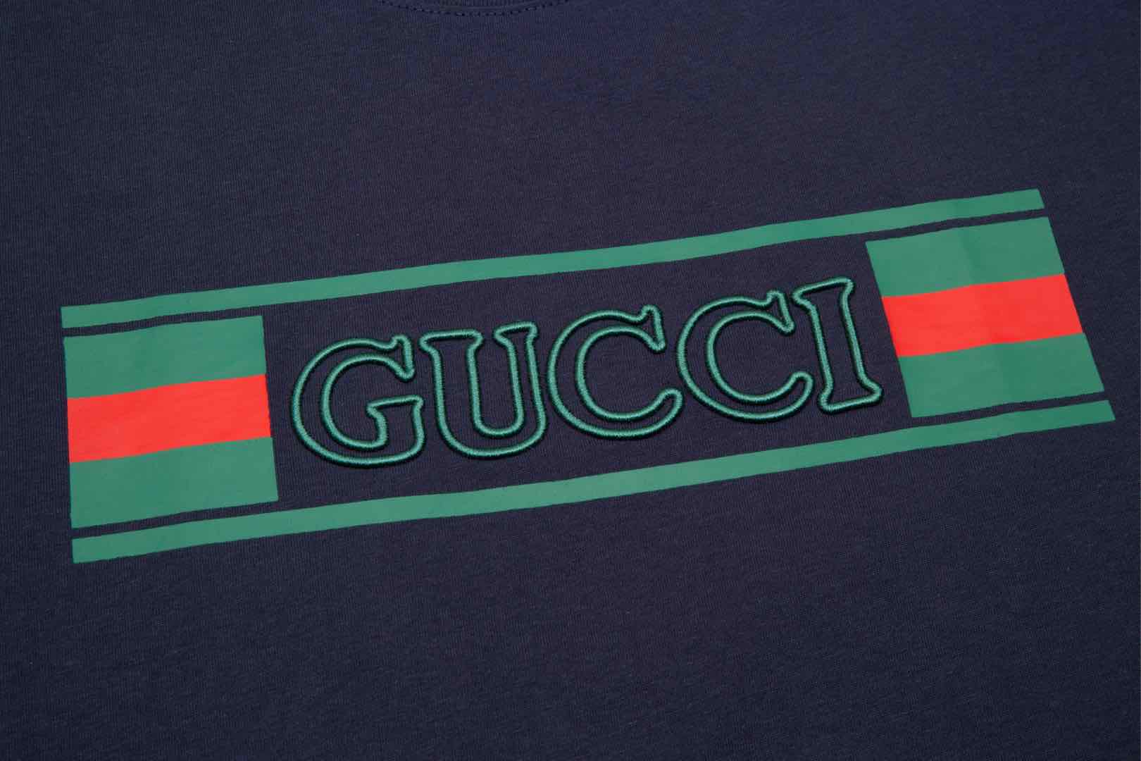 gucci t シャツ テニスコピー プリント トップス tシャツ 男女兼用 100％綿 柔らかい ブラック_3