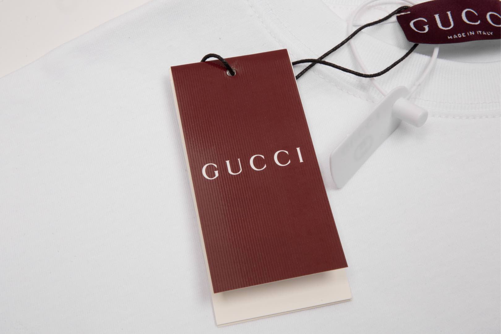 gucci t シャツ ディズニースーパーコピー プリント トップス tシャツ 男女兼用 100％綿 柔らかい ホワイト_3