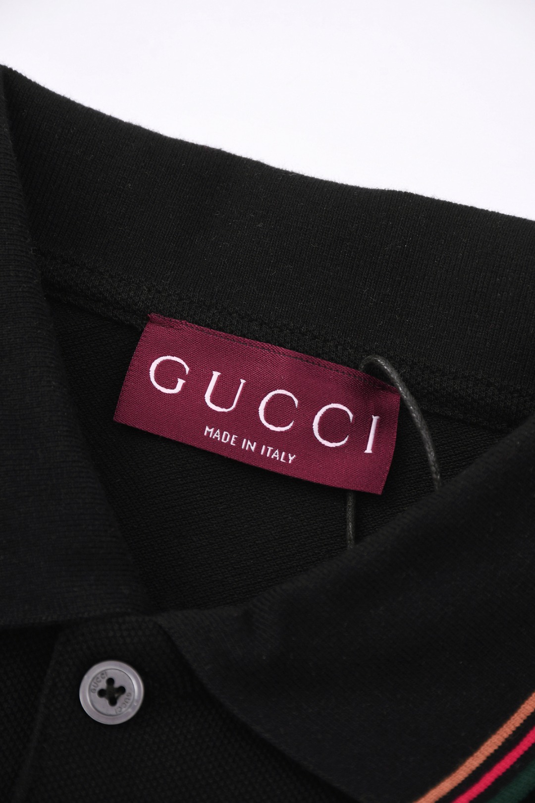 gucciポロスーパーコピー ポロシャツ トップス シンプル カジュアル 柔軟 男女兼用 ブラック_4