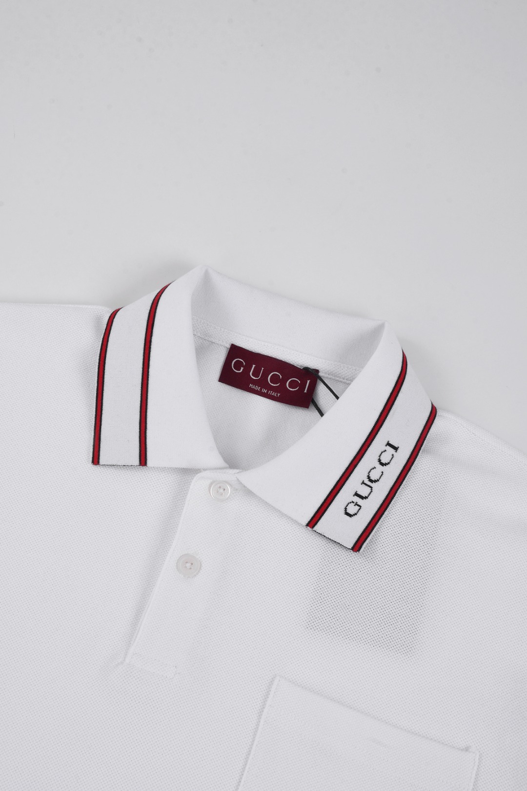 gucci 半袖偽物 ポロシャツ トップス シンプル カジュアル 柔軟 男女兼用 ホワイト_2