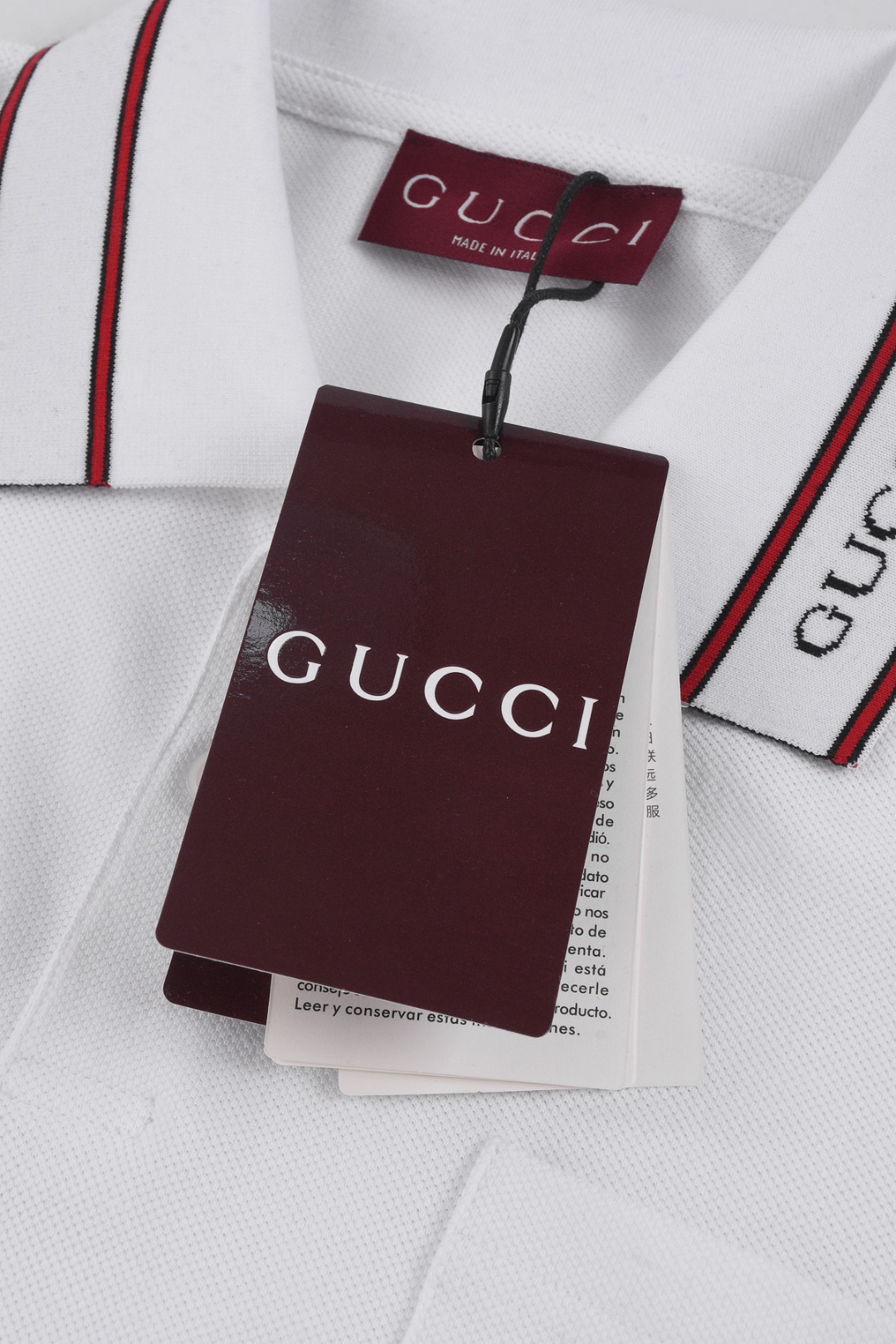 gucci 半袖偽物 ポロシャツ トップス シンプル カジュアル 柔軟 男女兼用 ホワイト_7