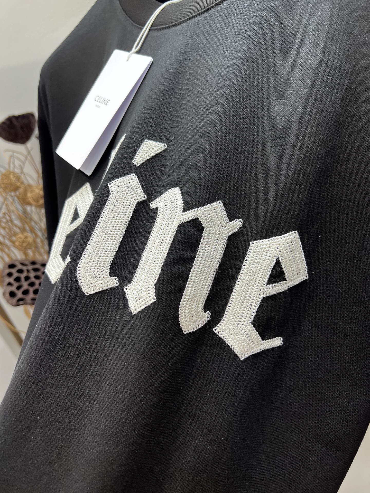 セリーヌtシャツレディース激安通販 トップス 純綿 シンプル 半袖 ゆったり ブラック_2