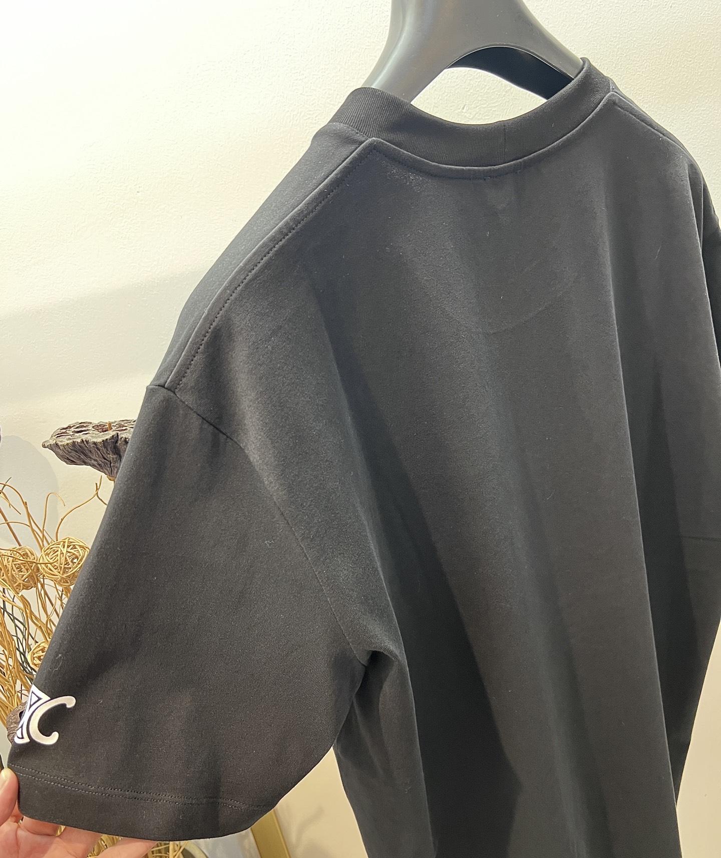 セリーヌtシャツレディース激安通販 トップス 純綿 シンプル 半袖 ゆったり ブラック_4