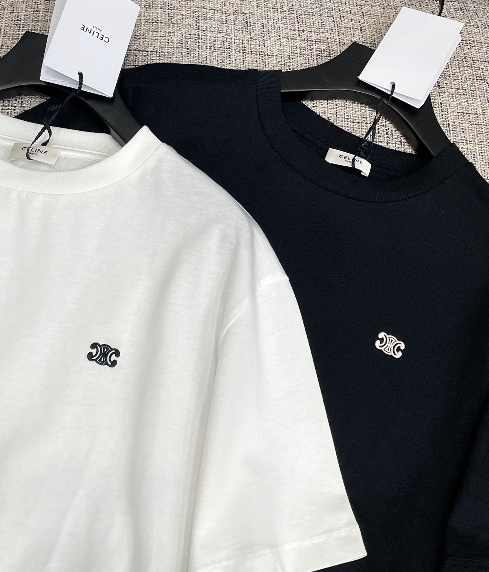 セリーヌtシャツメルカリ偽物 トップス 純綿 シンプル 半袖 ゆったり 2色可選_6