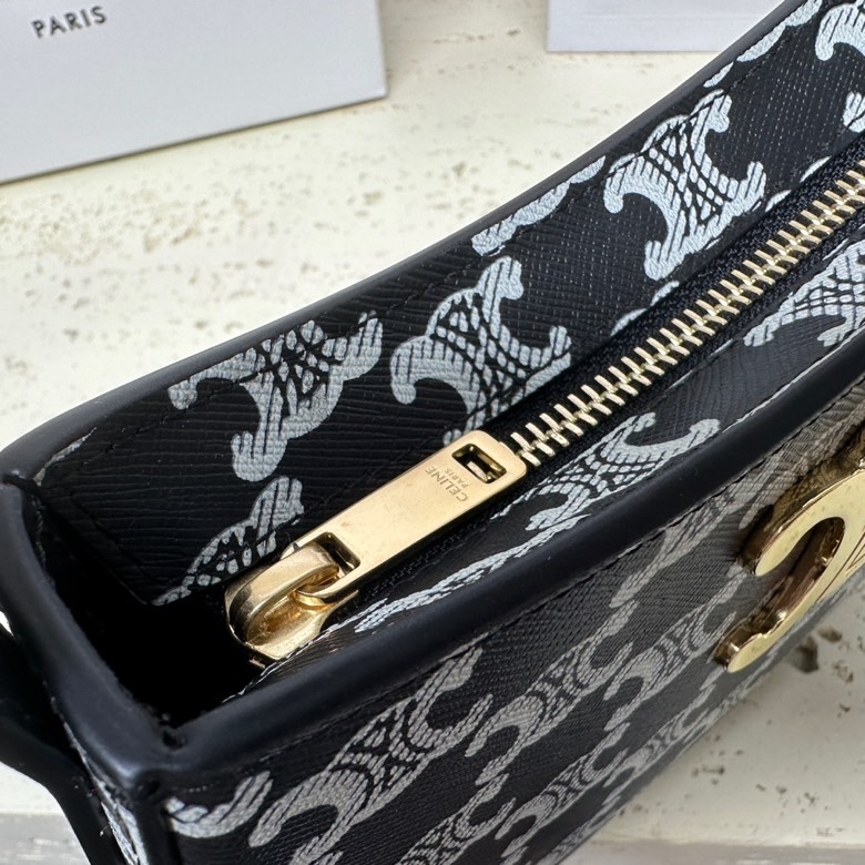 限定販売 セリーヌバッグ 買取Ｎ級品 ハンドバッグ レザー 本革 花柄 115703 ブラック_7