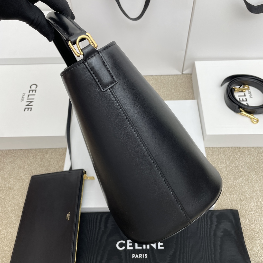 セリーヌバッグ ショルダーＮ級品 ハンドバッグ 大容量 レザー 牛革 116613 ブラック_3