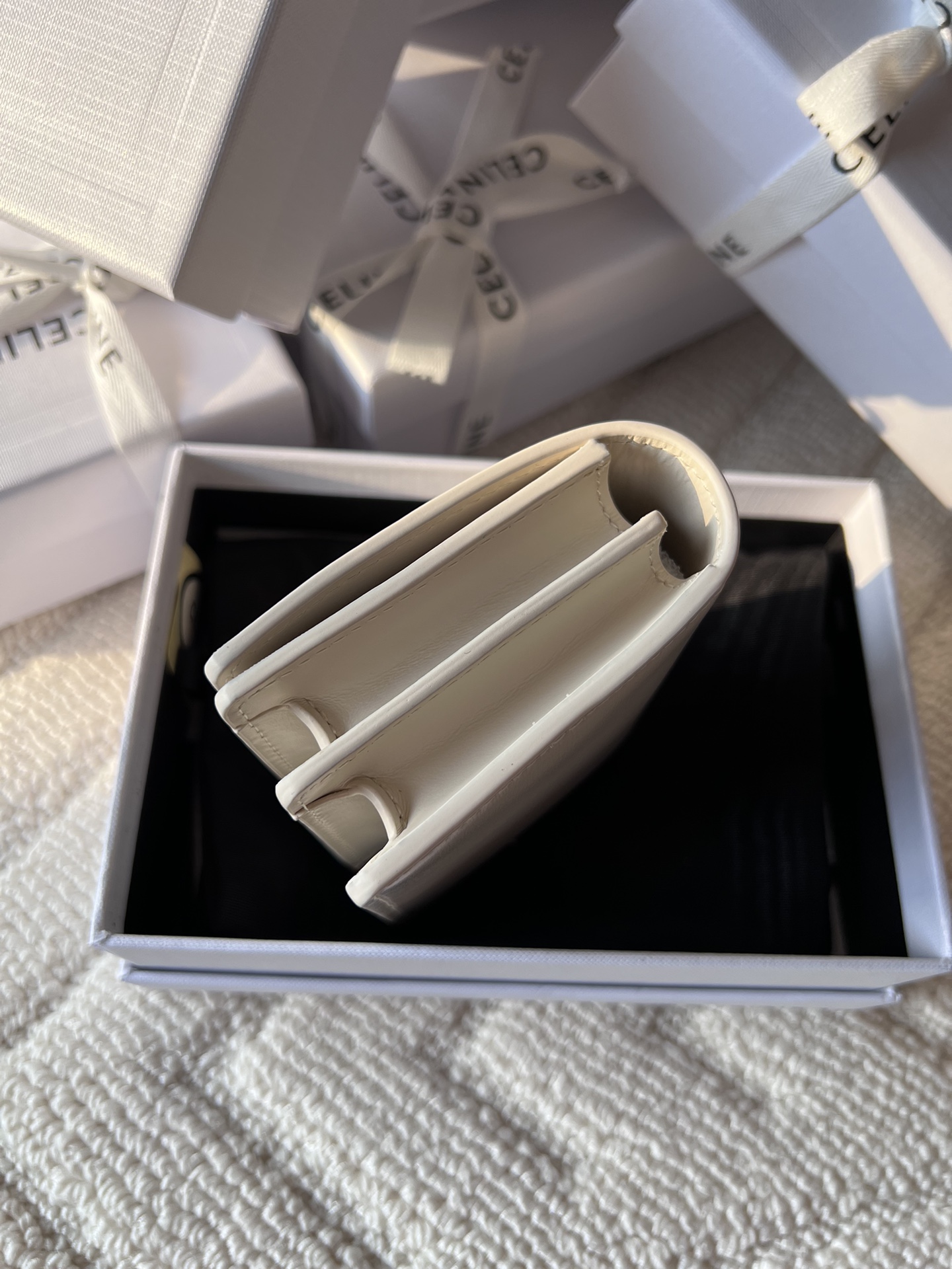 celine コイン ケースＮ級品 シンプル 本革 優雅 レザー 小遣い 10M123 ホワイト_2