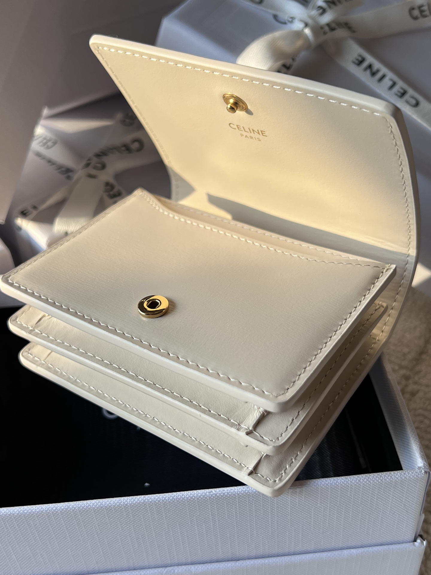 celine コイン ケースＮ級品 シンプル 本革 優雅 レザー 小遣い 10M123 ホワイト_5