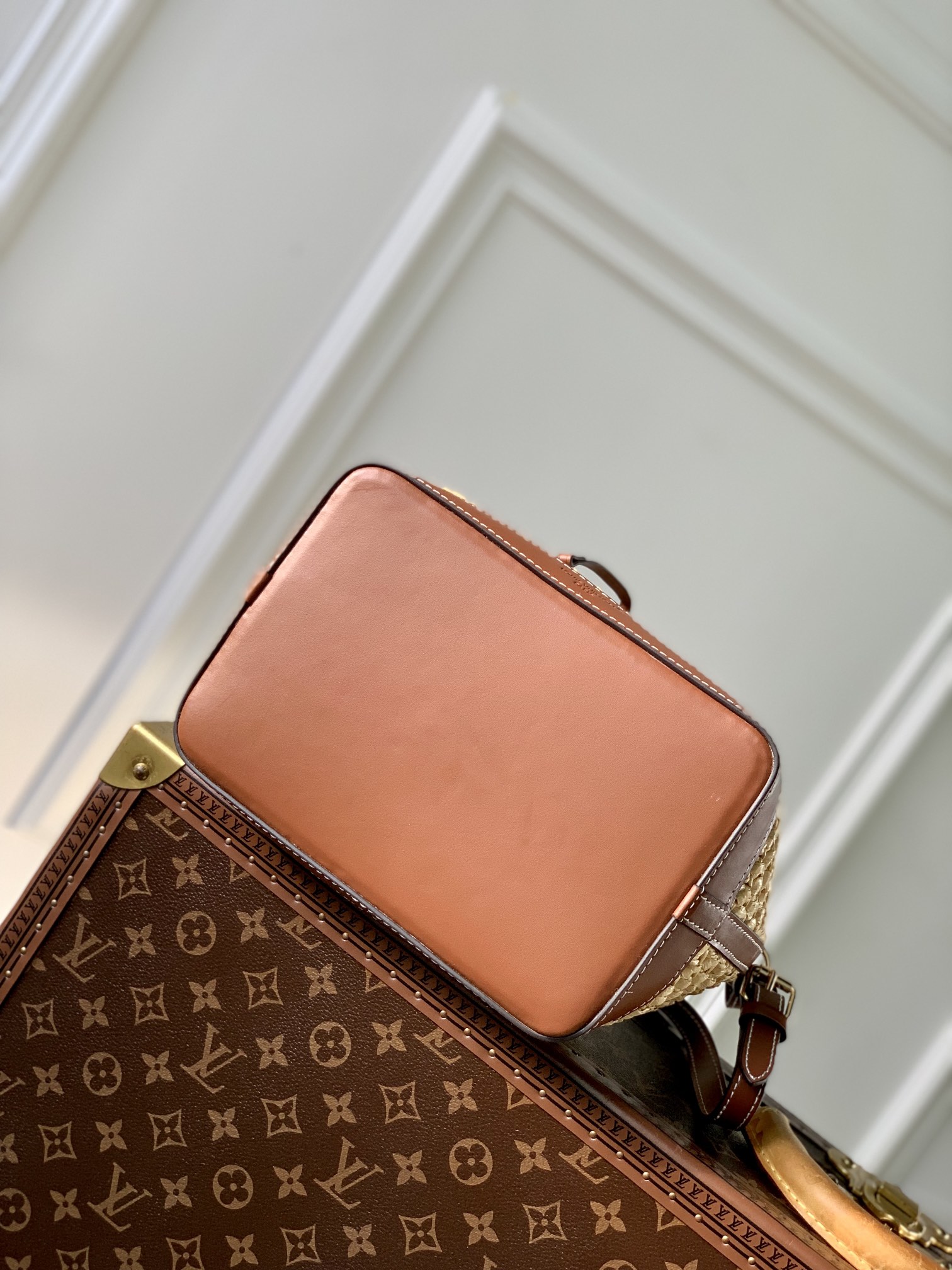 LV ショルダーバッグ ルイヴィトンバッグコピー ラフィア編み 斜め掛けバッグ  M24722 ブラウン_5