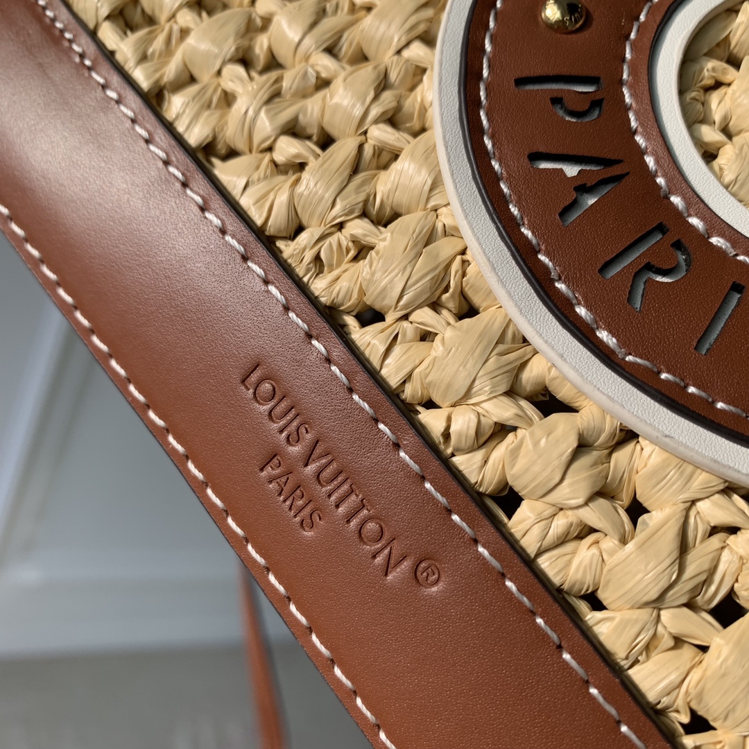 LV ショルダーバッグ ルイヴィトンバッグコピー ラフィア編み 斜め掛けバッグ  M24722 ブラウン_7