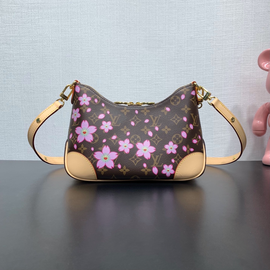 ルイヴィトンバッグ 草間彌生スーパーコピー ハンドバッグ 桜 レザー 本革 M13265 ブラウン_4
