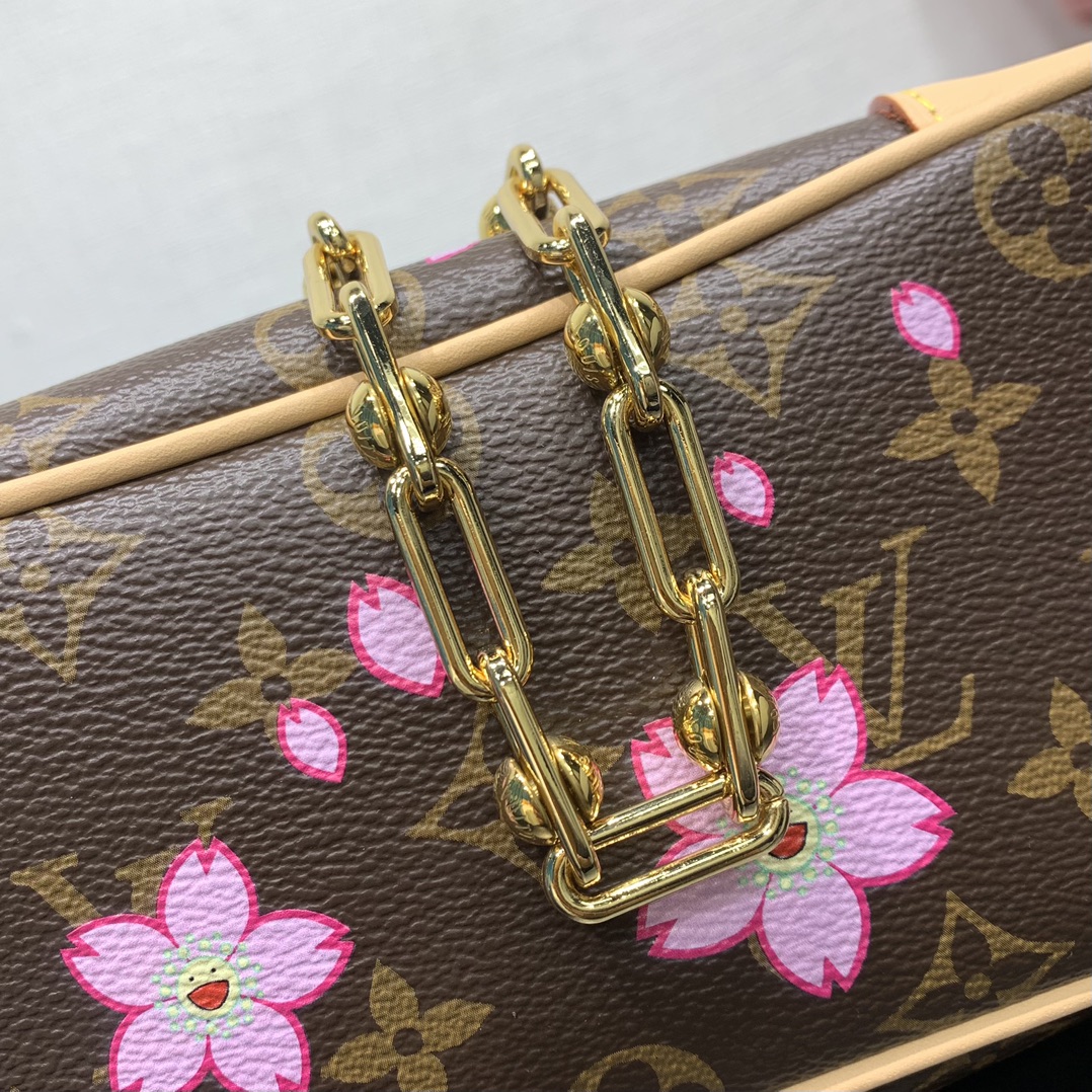 ルイヴィトンバッグ 草間彌生スーパーコピー ハンドバッグ 桜 レザー 本革 M13265 ブラウン_7