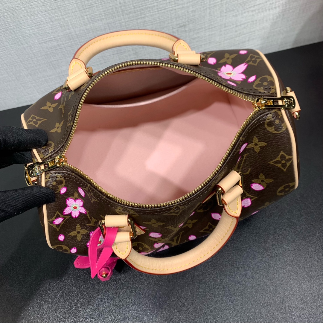 超激得価格 ルイヴィトン バッグ臭い偽物 ハンドバッグ 桜 レザー 本革 M14174 ブラウン_4