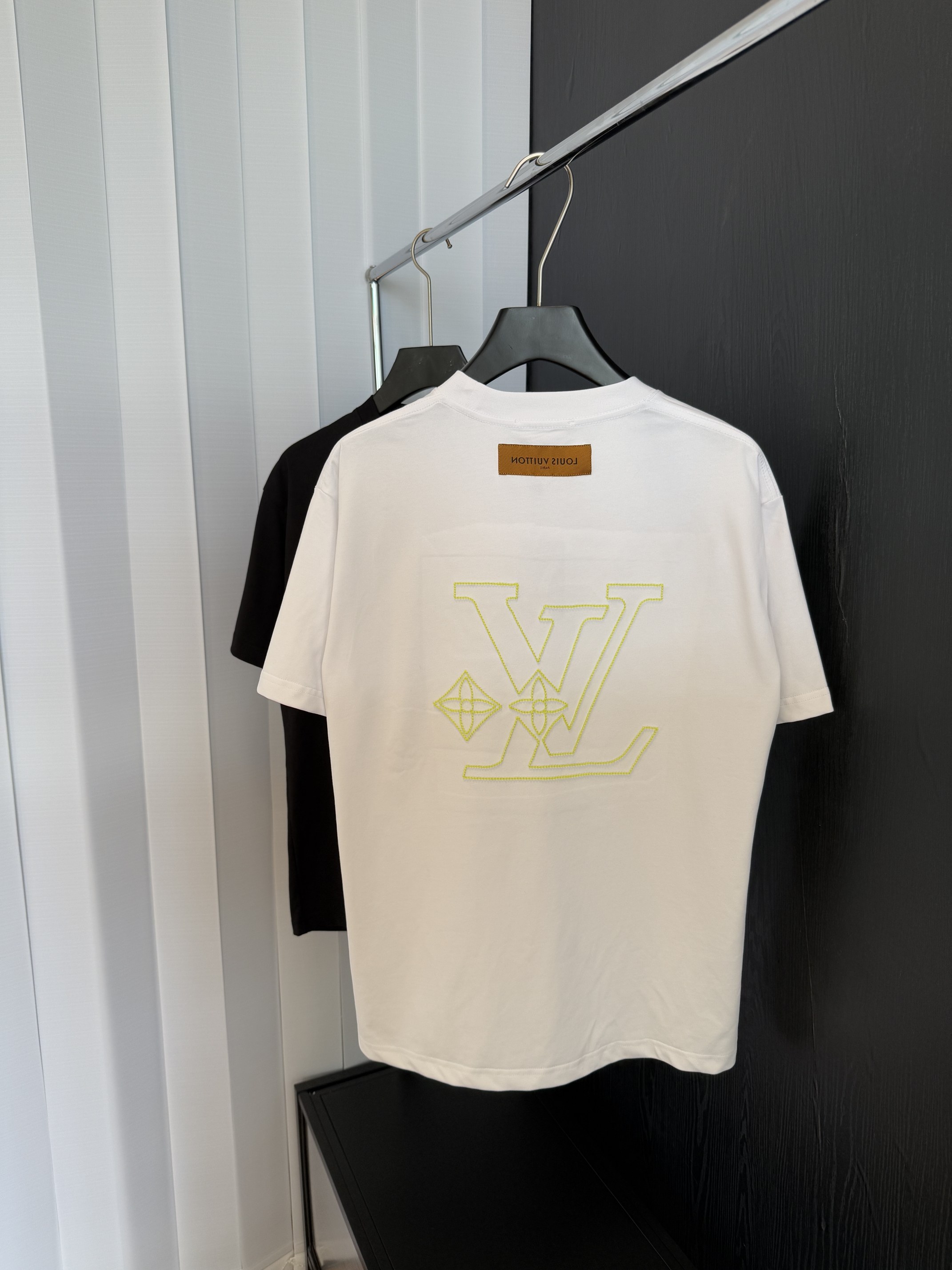 定番人気 ルイヴィトンtシャツヤフオク偽物 シンプル 純綿 トップス 半袖 男女兼用 ホワイト_2