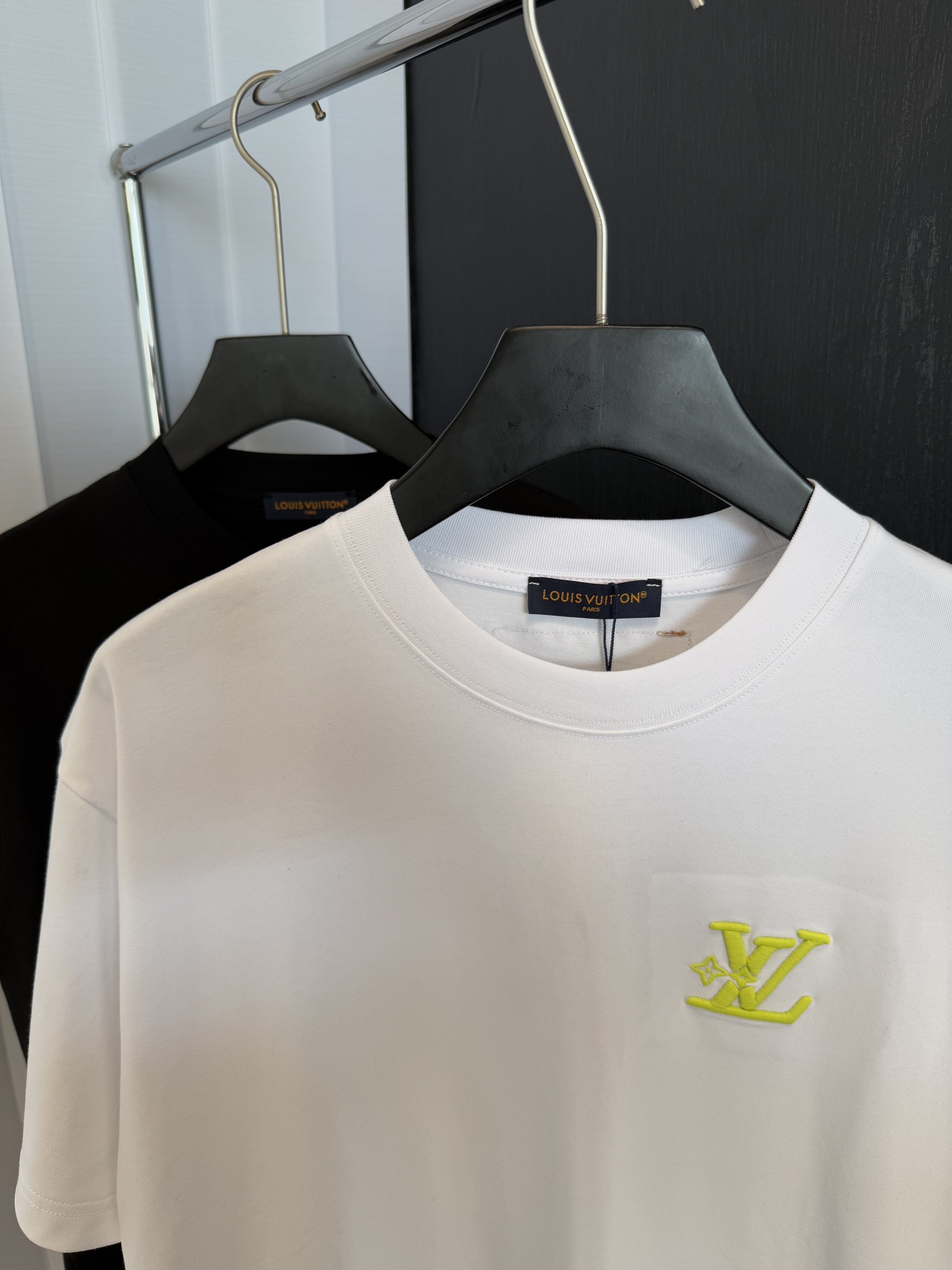 定番人気 ルイヴィトンtシャツヤフオク偽物 シンプル 純綿 トップス 半袖 男女兼用 ホワイト_3