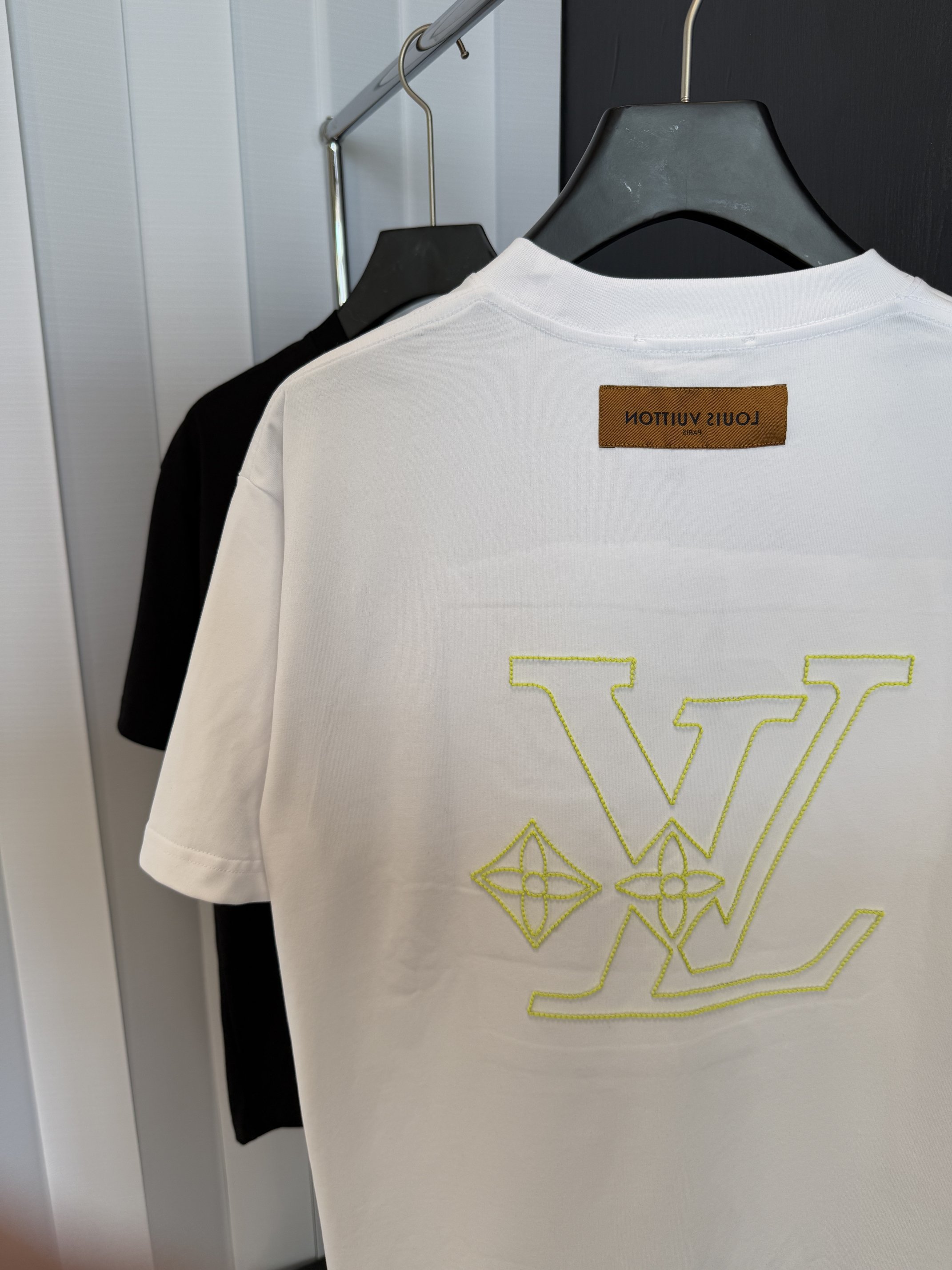 定番人気 ルイヴィトンtシャツヤフオク偽物 シンプル 純綿 トップス 半袖 男女兼用 ホワイト_6