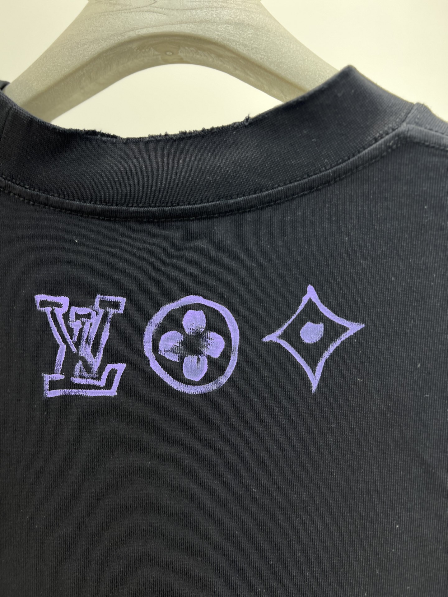 6750 ルイヴィトン tシャツ モノグラムスーパーコピー 柔らかい シンプル 純綿 トップス 半袖 男女兼用 ブラック_7