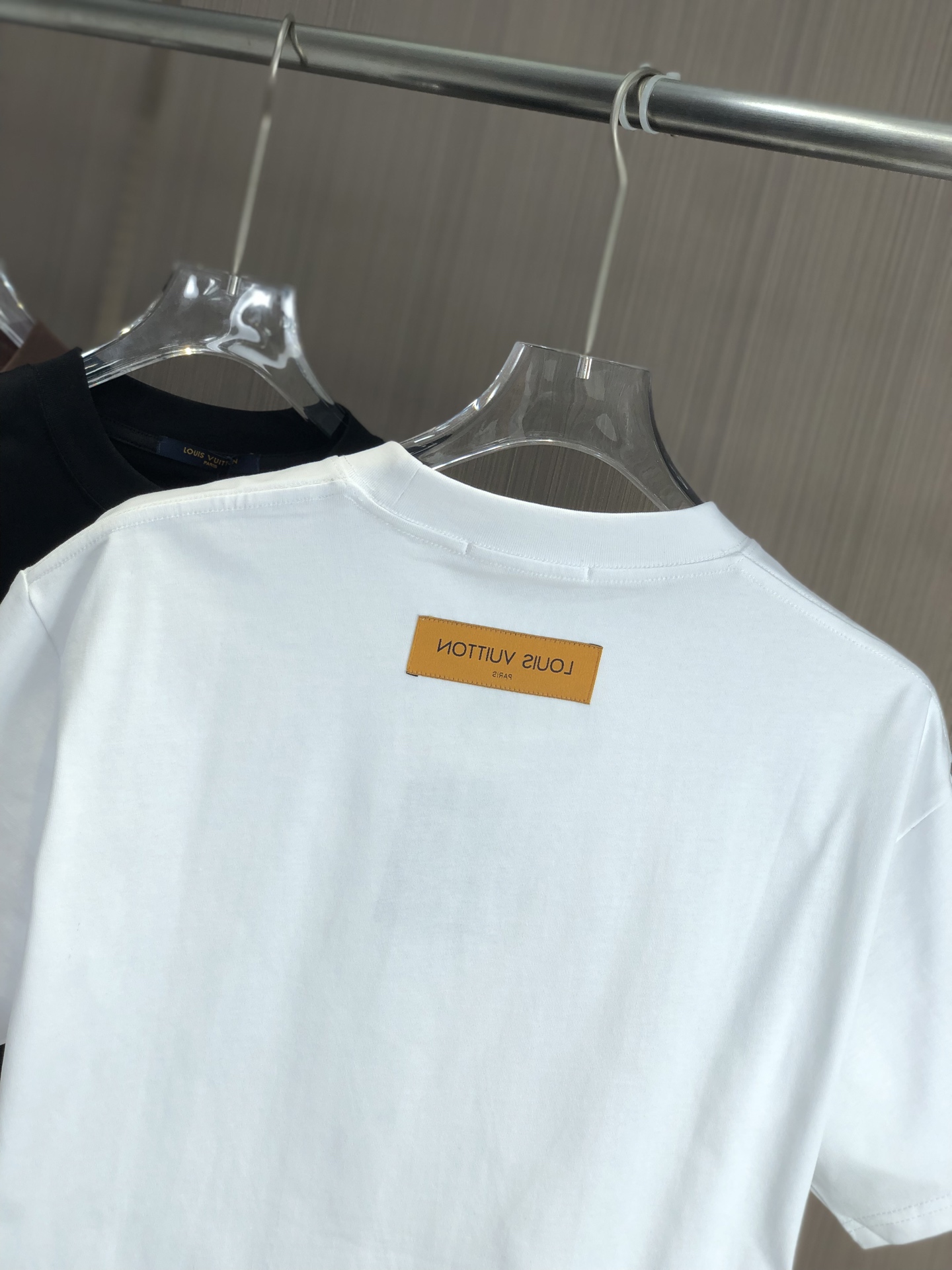 春夏新作 ルイヴィトン tシャツ チェーン偽物 柔らかい シンプル 純綿 トップス ゆったり ホワイト_9