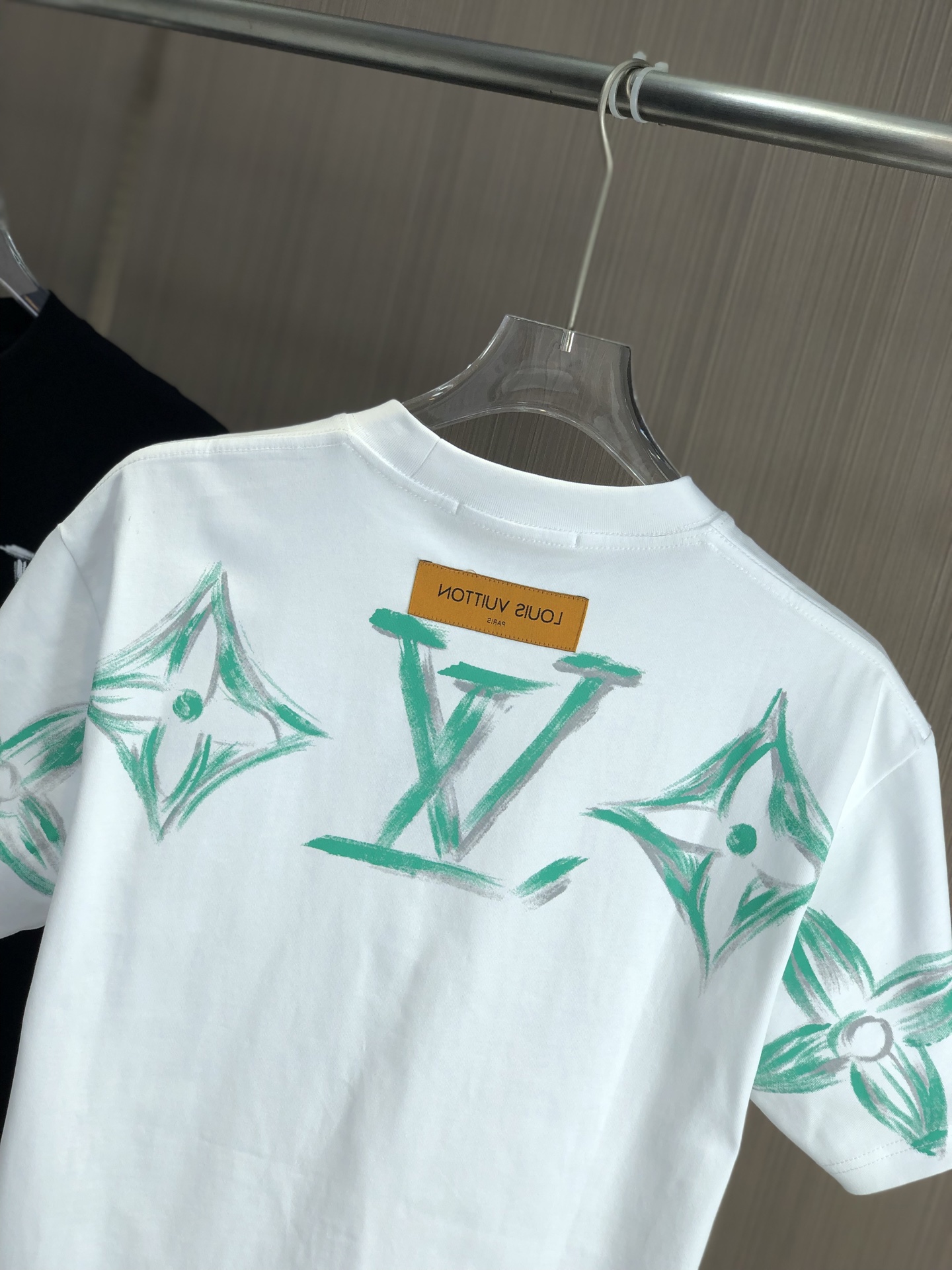 ルイヴィトンtシャツ新作偽物 柔らかい 短袖 純綿 トップス ゆったり ホワイト_8