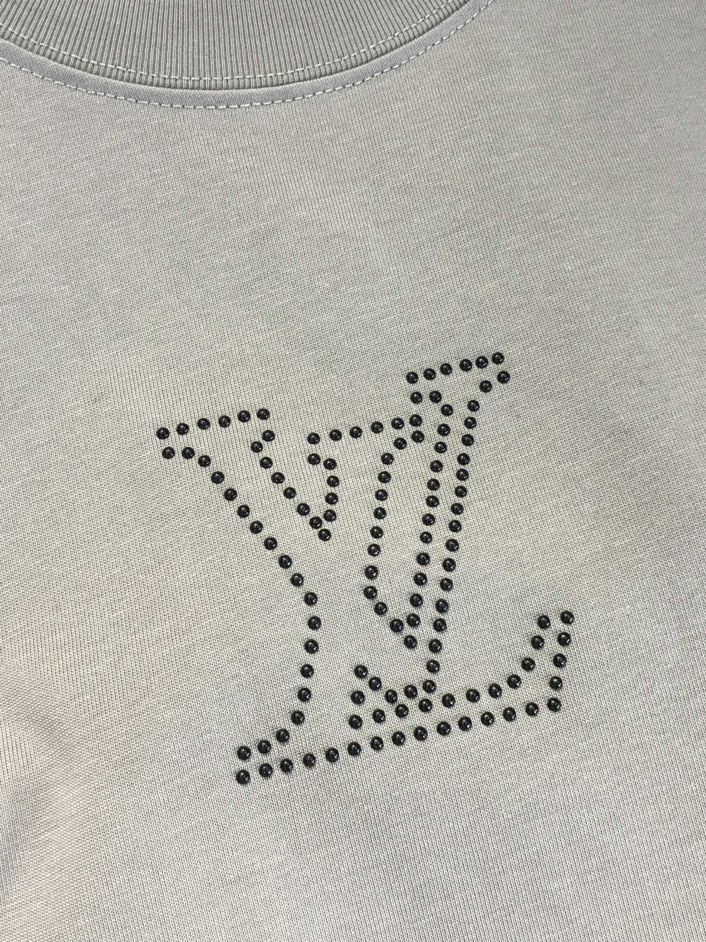 ルイヴィトン tシャツ 値段スーパーコピー 柔らかい 短袖 純綿 トップス 男女兼用 グレー_7