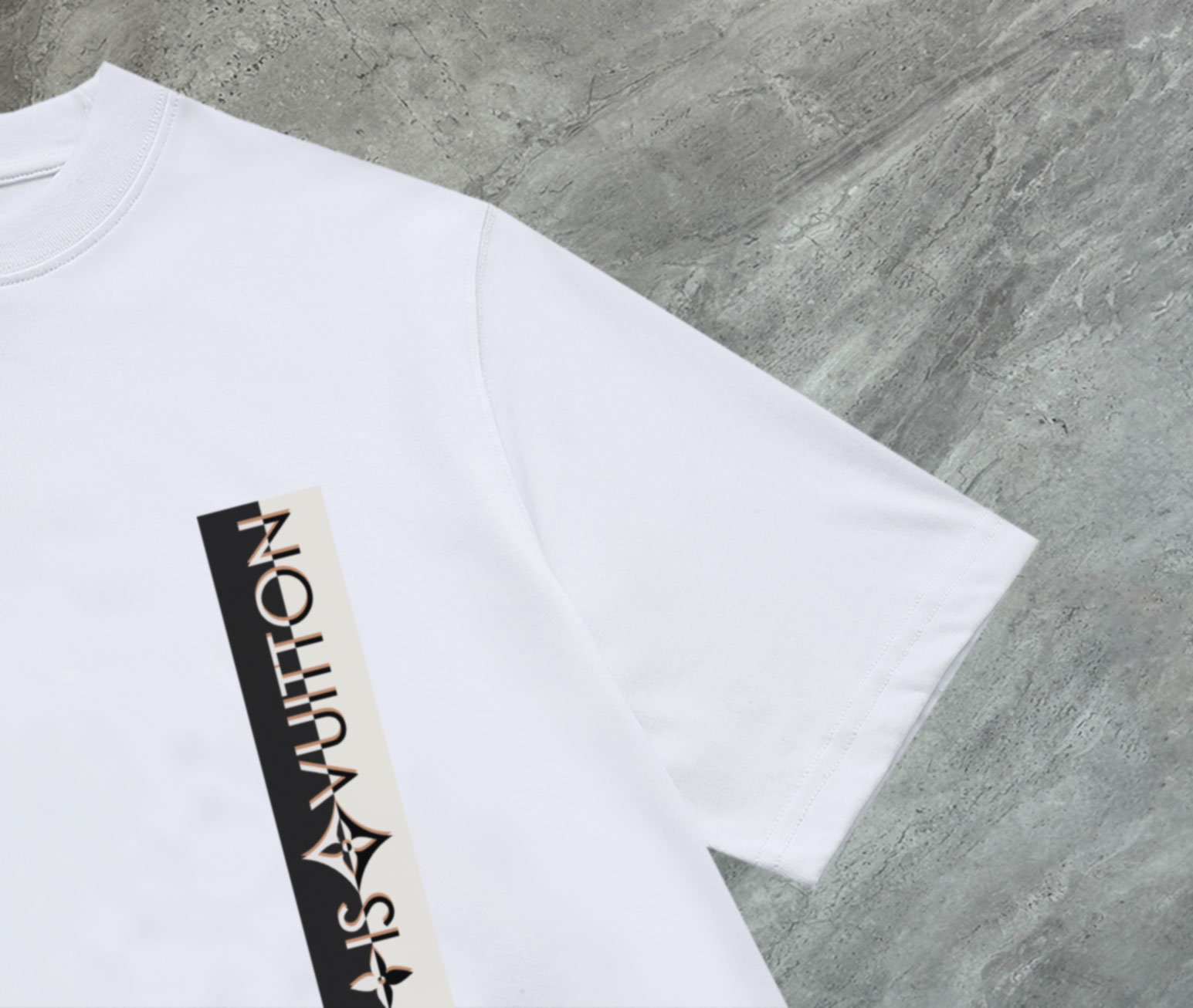 ルイヴィトン レディースtシャツＮ級品 柔らかい 短袖 純綿 トップス 男女兼用 ゆったり ホワイト_4