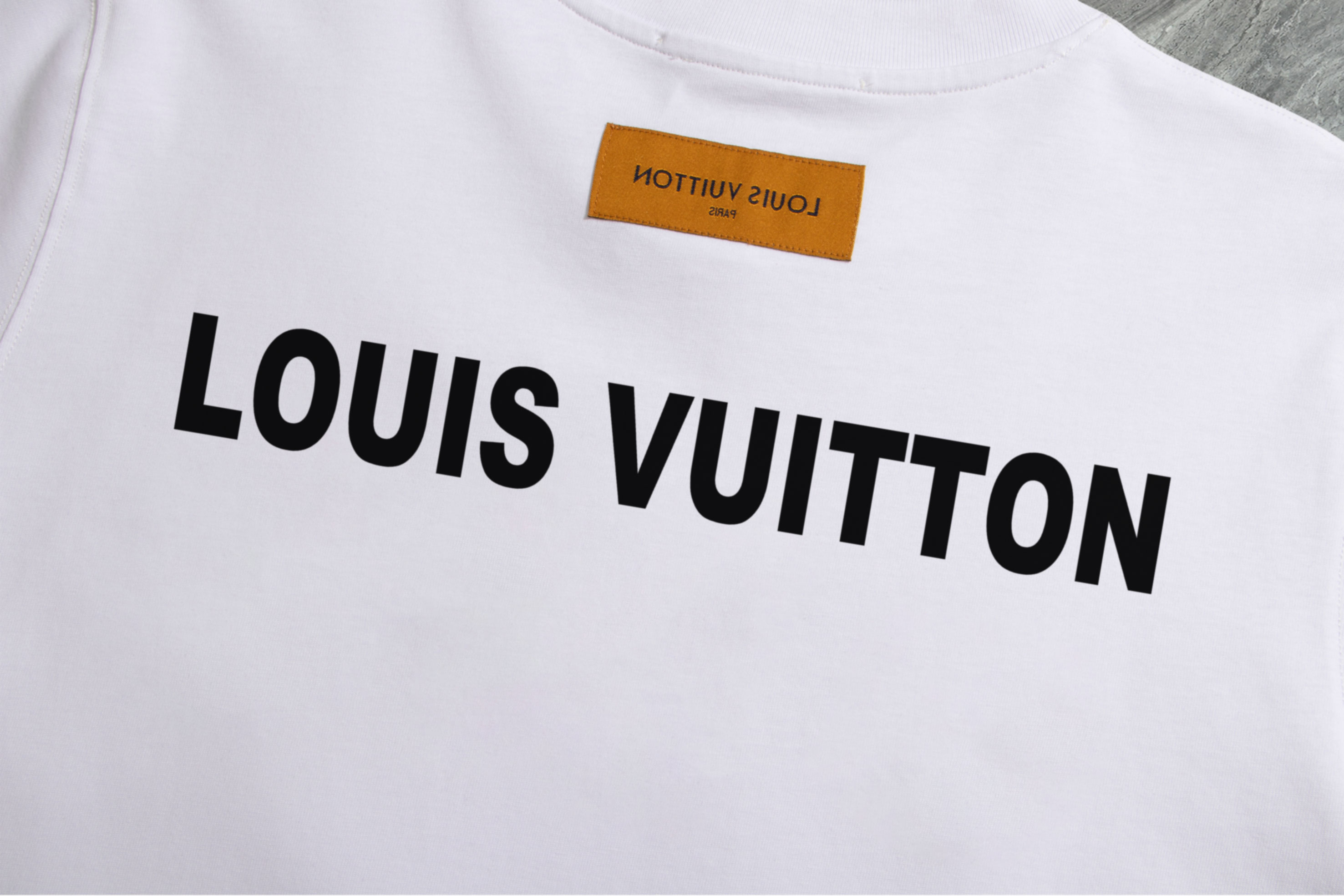 ルイヴィトン レディースtシャツＮ級品 柔らかい 短袖 純綿 トップス 男女兼用 ゆったり ホワイト_7