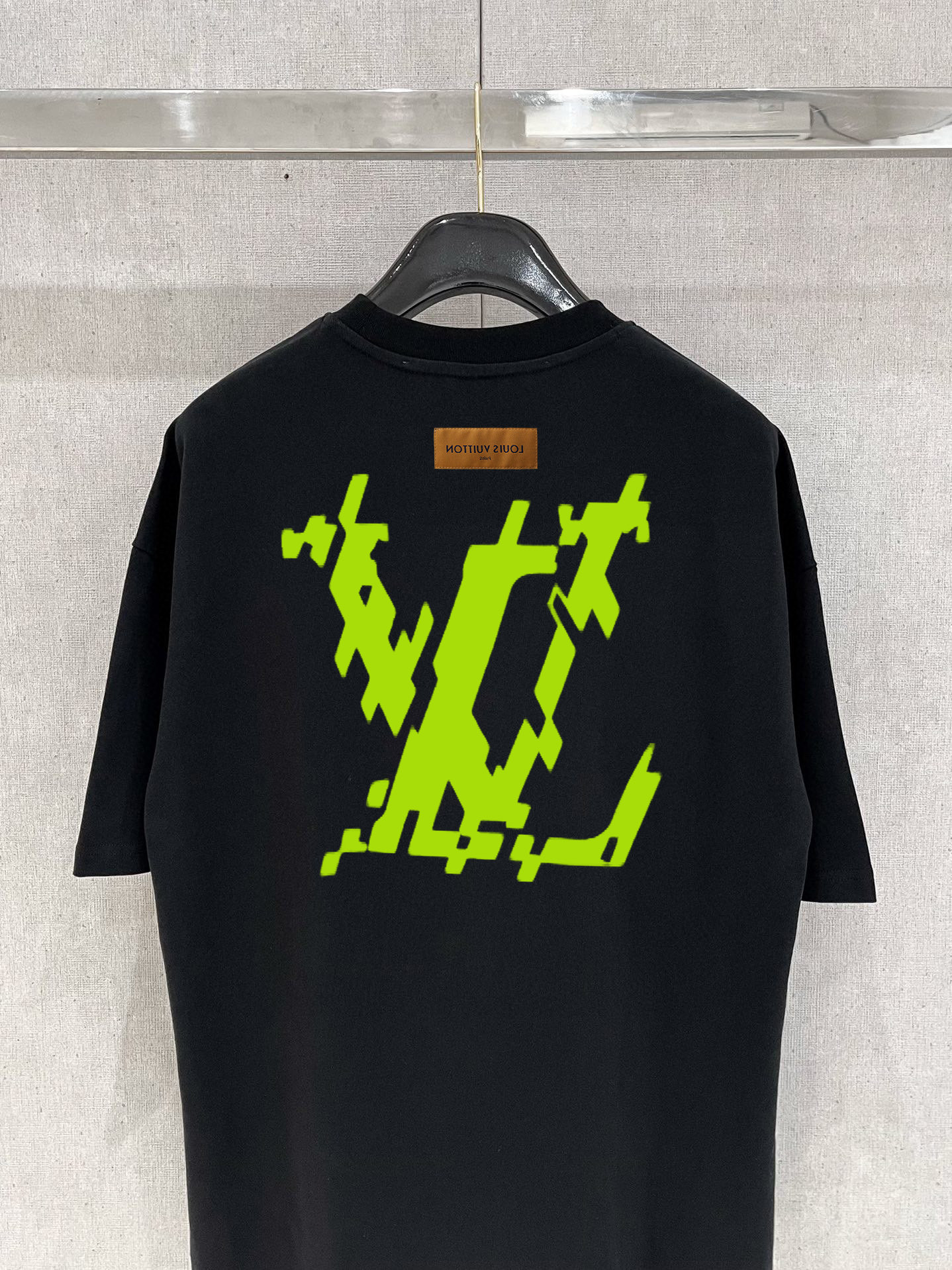華やかな雰囲気 ルイヴィトンtシャツヤフオクＮ級品 ゆったり 短袖 純綿 トップス ブラック_8
