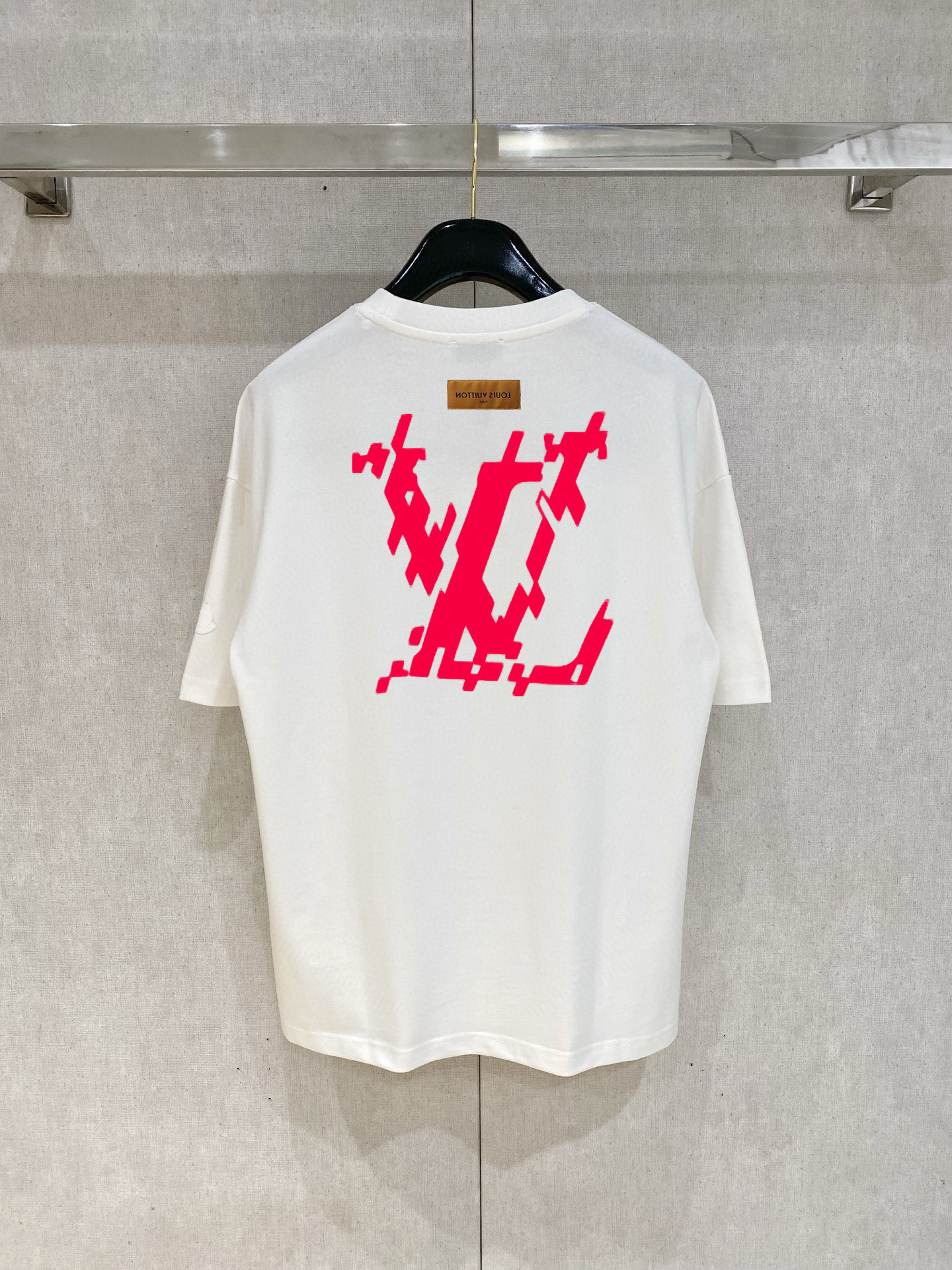 2025年のお買い得品 ルイヴィトンtシャツコーデ偽物 ゆったり 短袖 純綿 トップス ホワイト_2