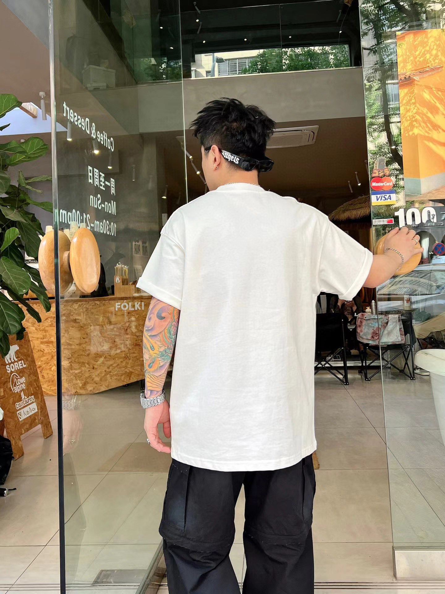 魅力的なスタイル ルイヴィトン tシャツ モノグラムコピー ゆったり 短袖 純綿 トップス ホワイト_2
