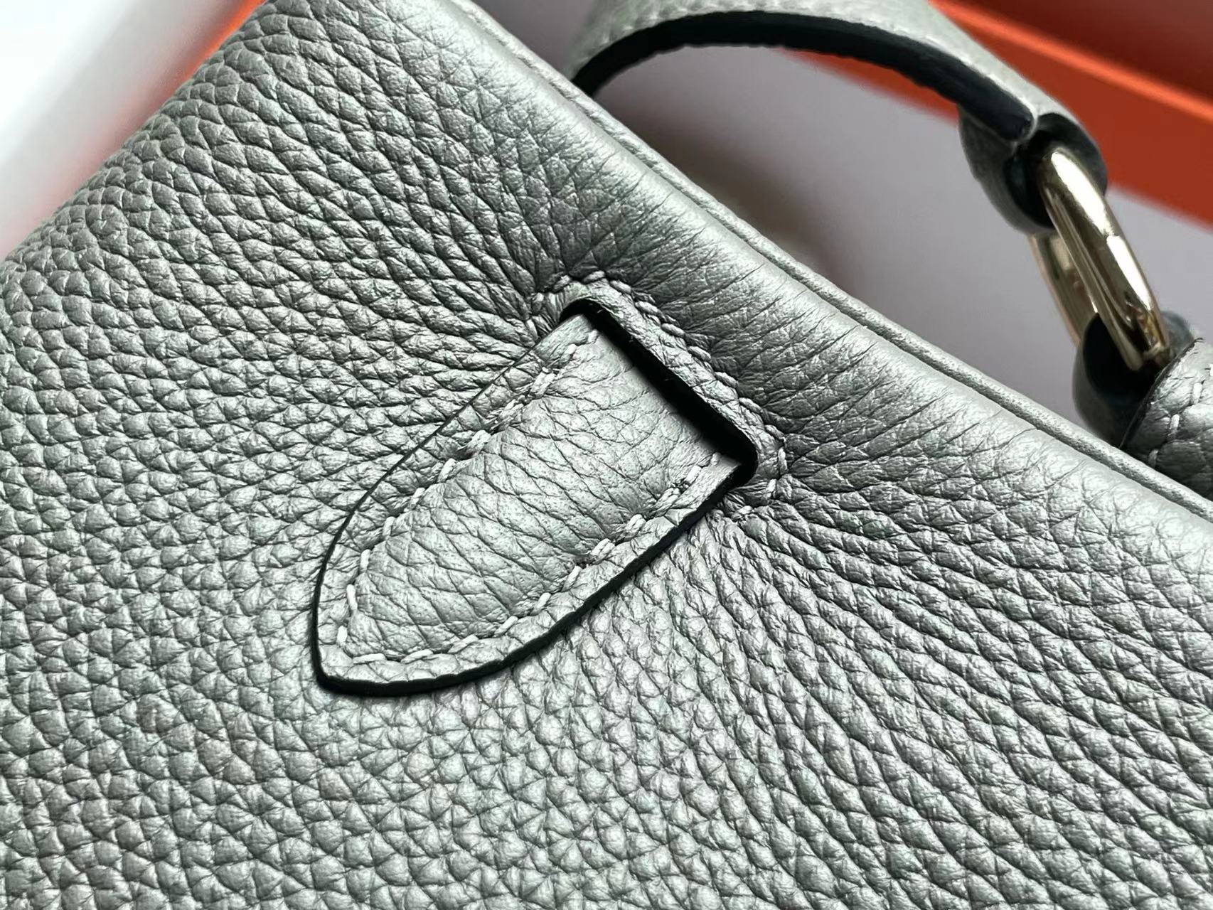 超激得価格 エルメスバッグ 黒偽物 紳士 ビジネス 通勤 斜め掛けバッグ グレー_5