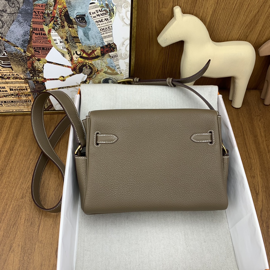 高級感 エルメス バッグ クラッチ偽物 紳士 ビジネス 通勤 斜め掛けバッグ 男女兼用 グレー_4