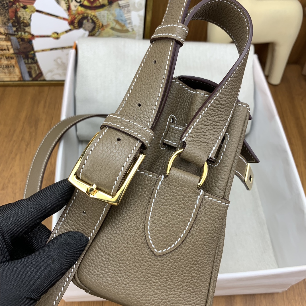 高級感 エルメス バッグ クラッチ偽物 紳士 ビジネス 通勤 斜め掛けバッグ 男女兼用 グレー_7