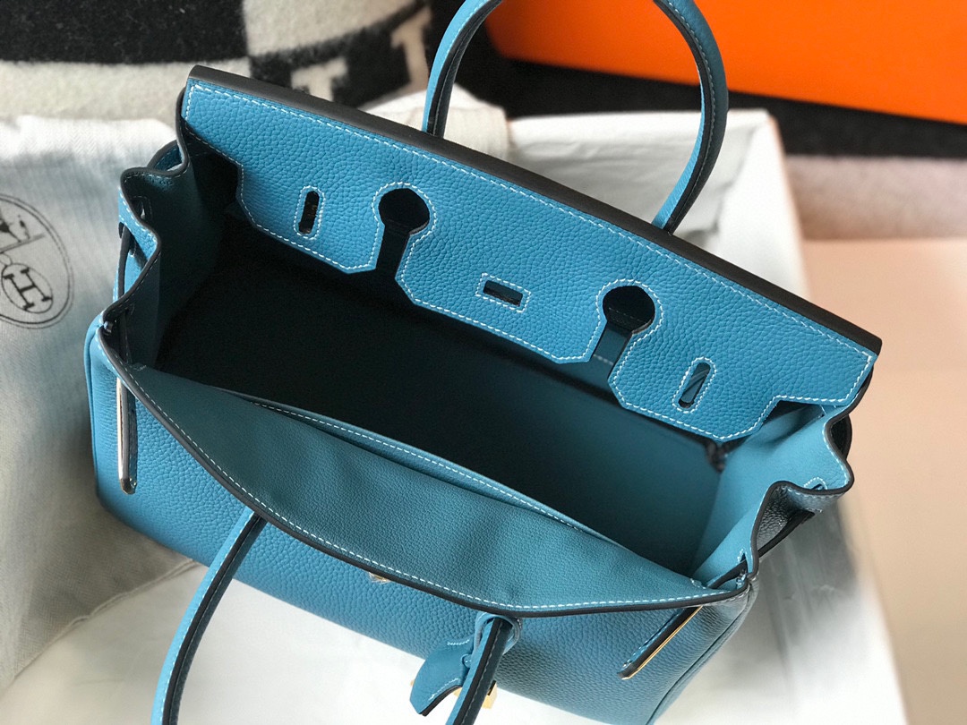 エルメスバッグ ボリード 定価スーパーコピー 大容量 ビジネス 通勤 レザー 牛革 ハンドバッグ ブルー_7