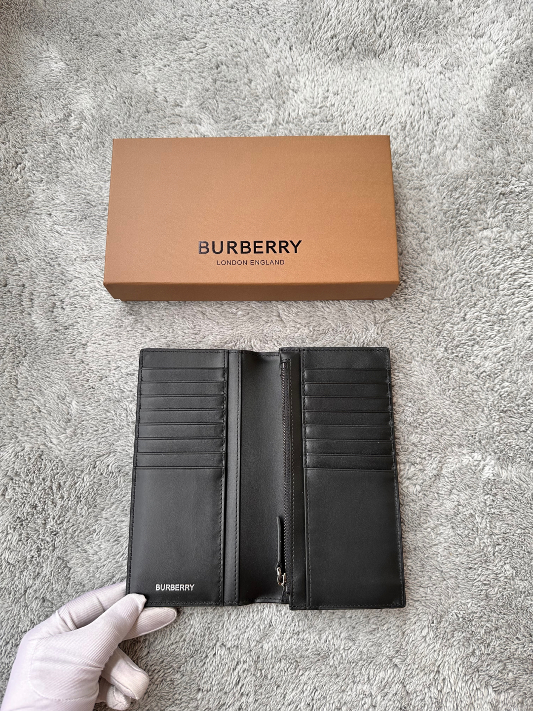 バーバリー ミニ 財布偽物 紳士 レザー 高品質 長財布 ファッション感 牛革 多色可選_3