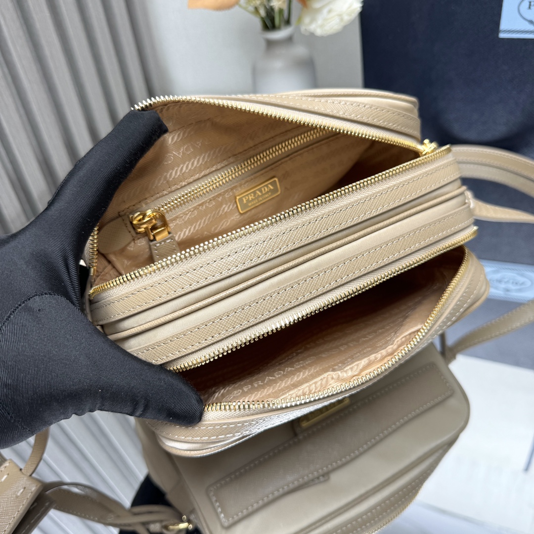高品質 プラダバッグ クリーニングＮ級品 レザー ハンドバッグ 牛革 1BH218 杏色_4