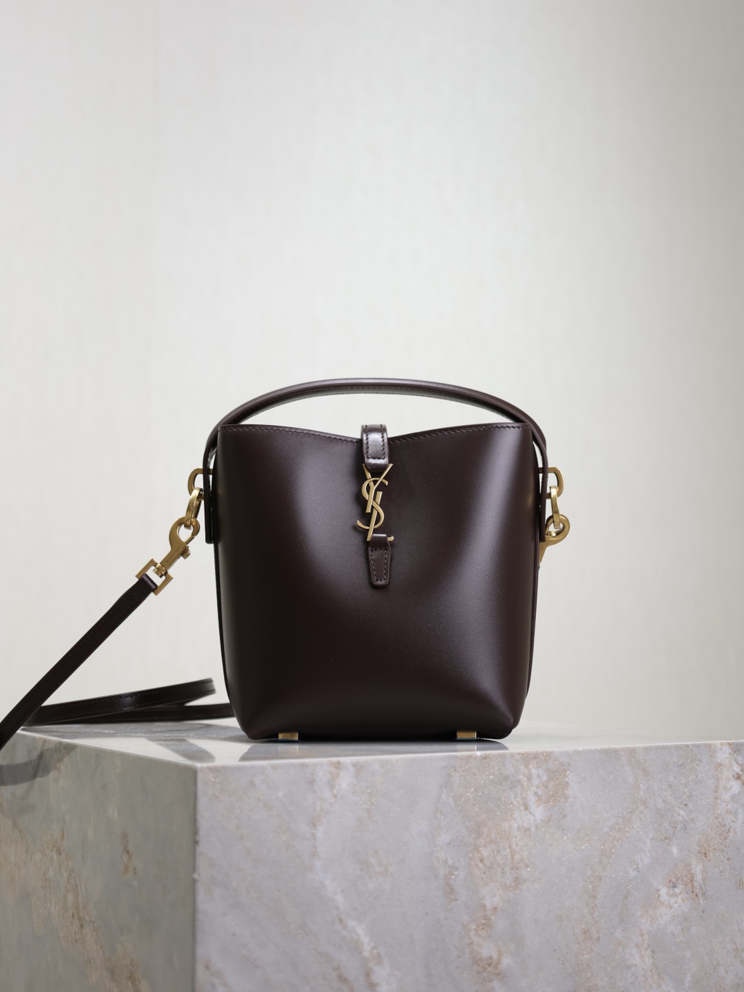 ysl トート バッグスーパーコピー 本革 斜め掛けバッグ レザー ミニ 765870 ブラウン_4
