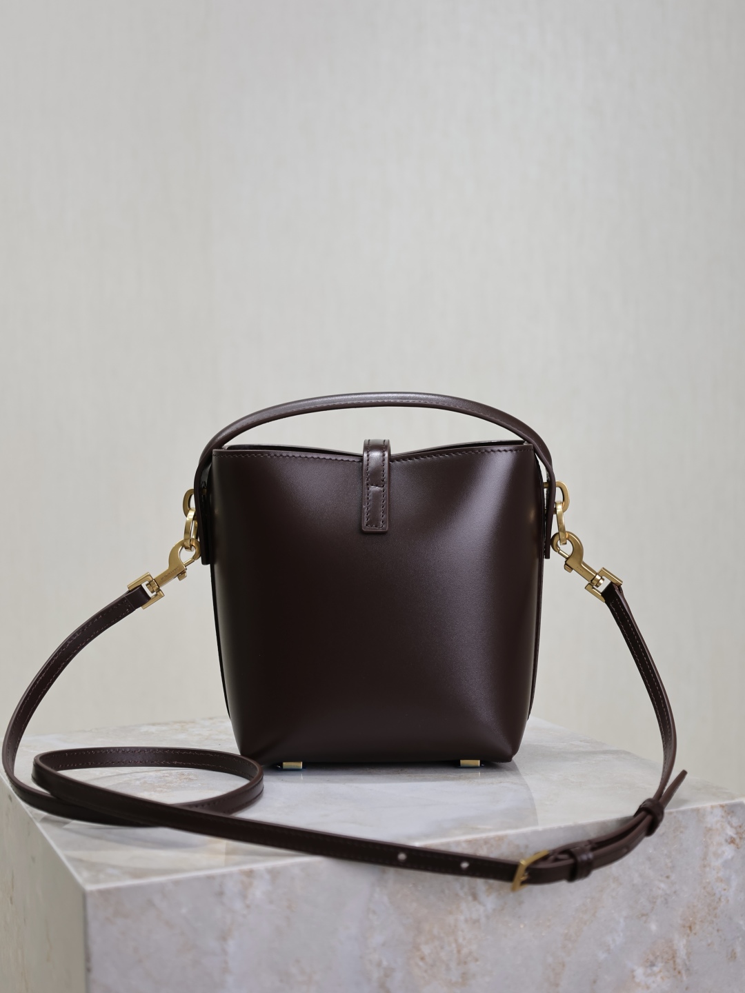 ysl トート バッグスーパーコピー 本革 斜め掛けバッグ レザー ミニ 765870 ブラウン_5