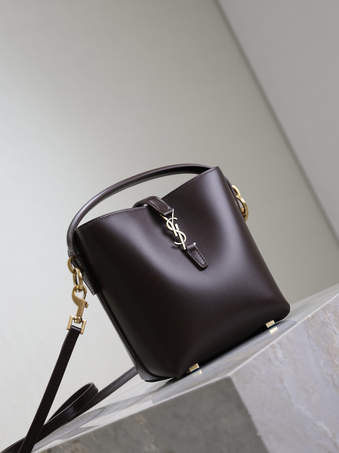 ysl トート バッグスーパーコピー 本革 斜め掛けバッグ レザー ミニ 765870 ブラウン_6