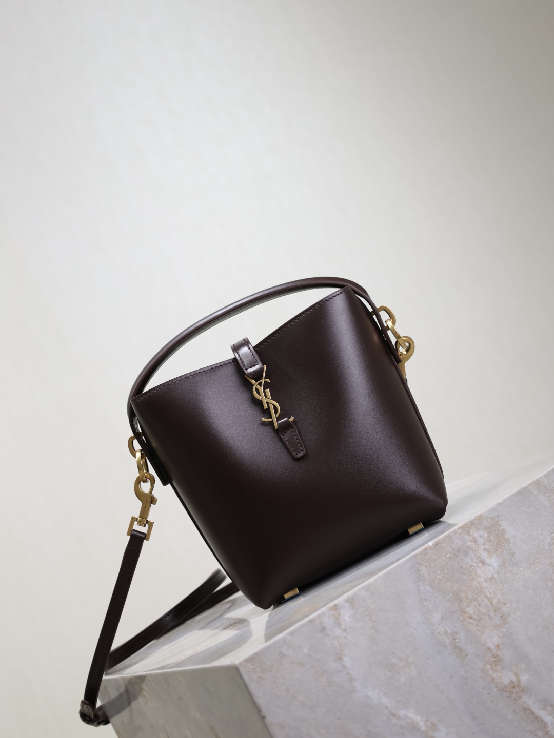 ysl トート バッグスーパーコピー 本革 斜め掛けバッグ レザー ミニ 765870 ブラウン_7