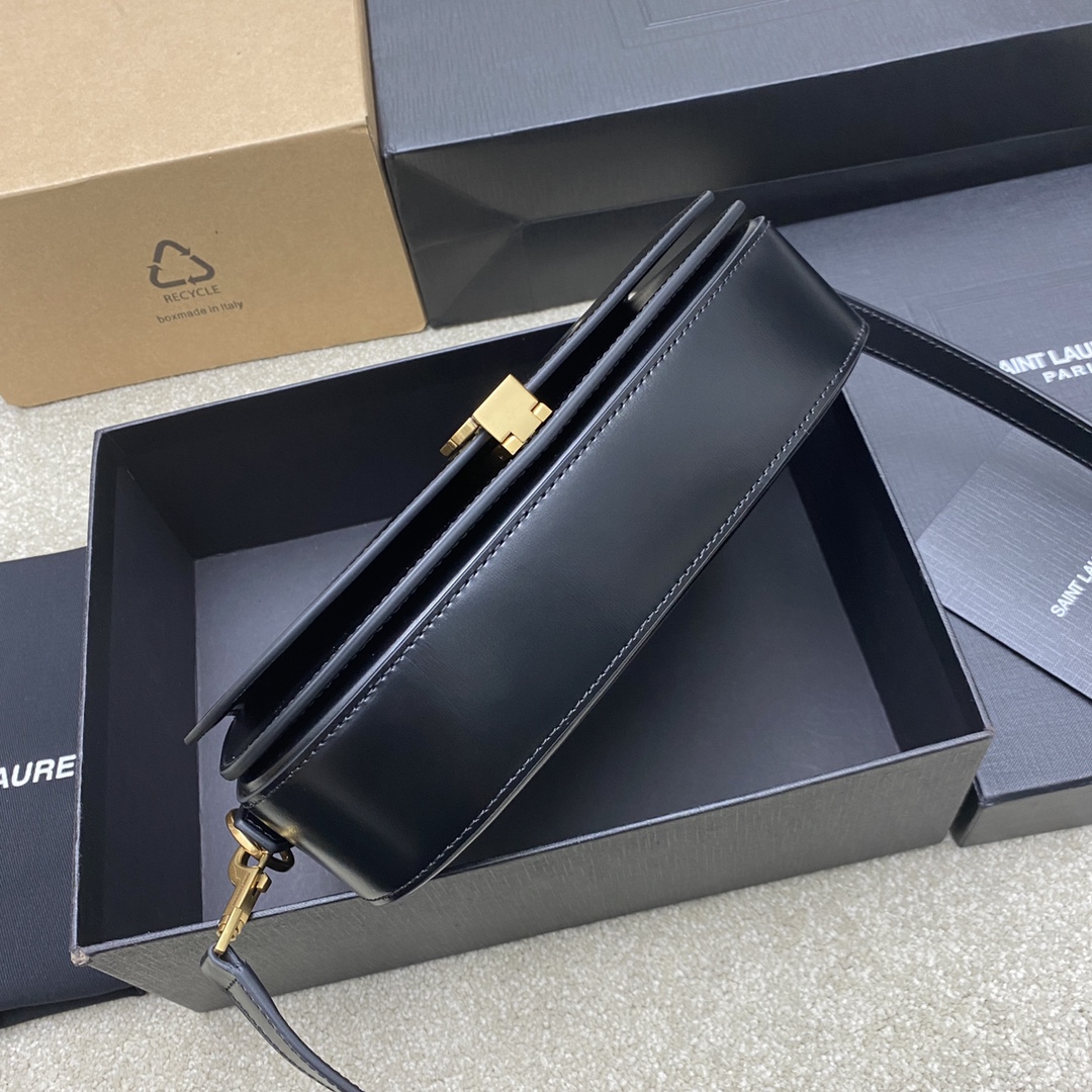 超激得の新品 サン ローラン レディ バックコピー 優雅 レザー 斜め掛けバッグ 787671 ブラック_9