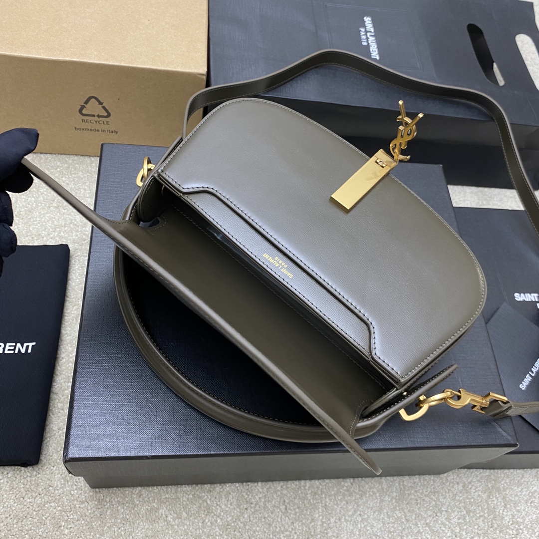 超激得の新品 サン ローラン トート バッグ 人気偽物 優雅 斜め掛けバッグ 787671 グレー_2