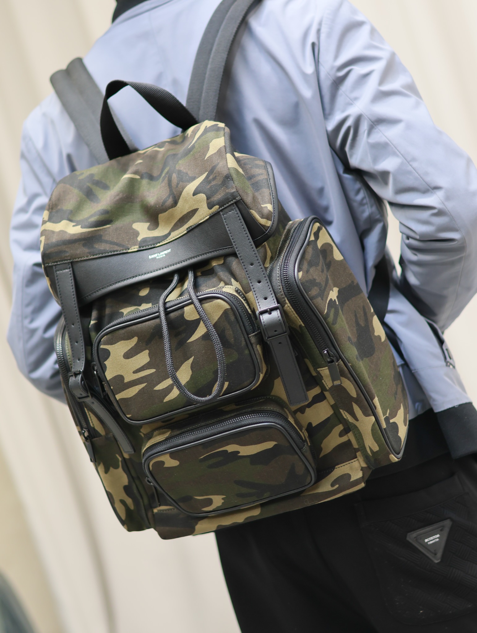 イブ サン ローラン バッグ メンズコピー登山 バックバッグ レザー 本革 437110 グリーン_9
