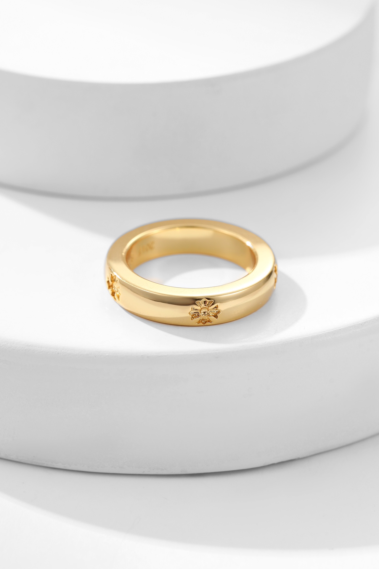 魅力的なクロムハーツ指輪買取偽物 リング 優雅 22ｋゴールド 結婚 シンプル_2
