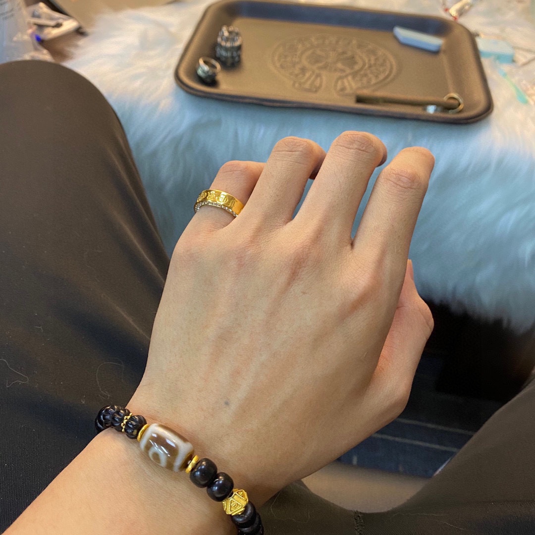超激得価格 クロムハーツ指輪サイズ直し激安通販 リング 優雅 22ｋゴールド 結婚 シンプル_2