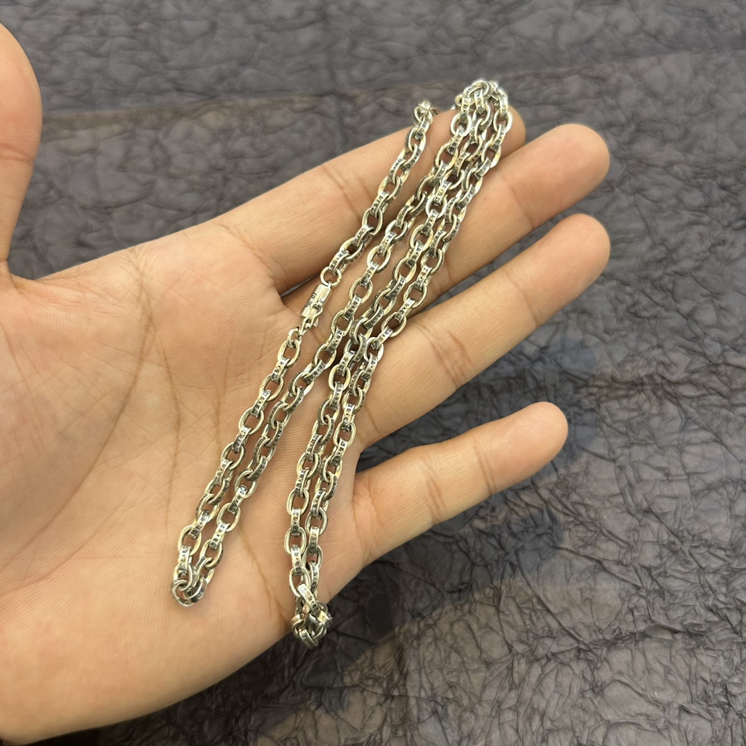 お得品‼クロムハーツネックレスメルカリスーパーコピー高級感 シンプル 金属 シルバー_7