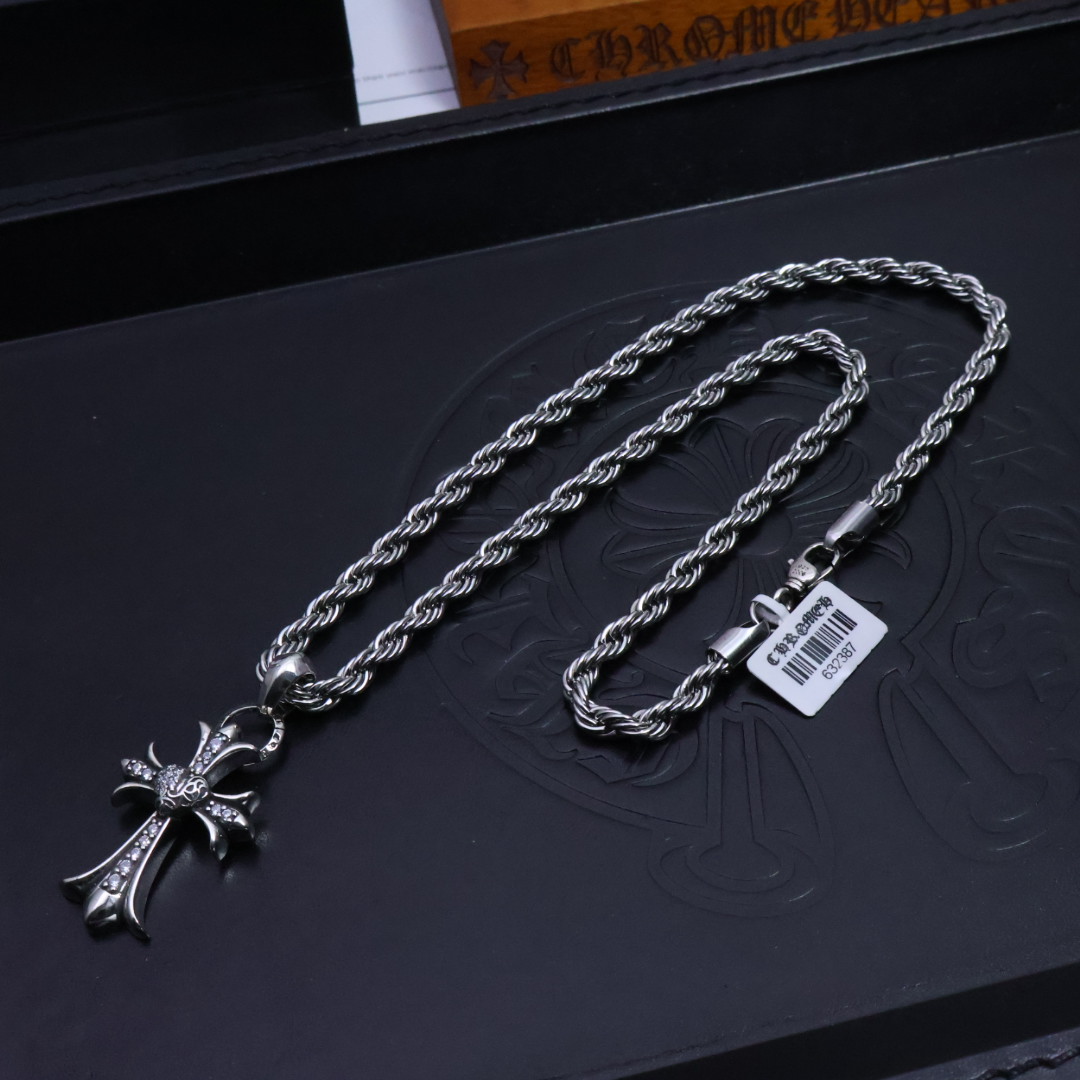 超激得の新品 クロムハーツネックレス 新作スーパーコピー 上質 カップル 男女兼用 シルバー_5
