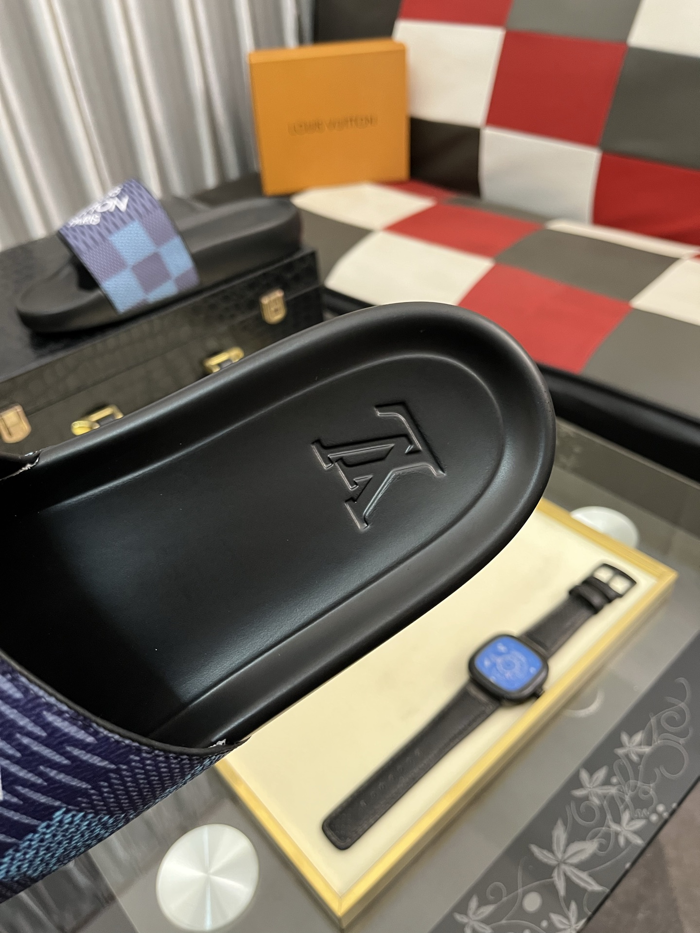 ルイヴィトン ホノルルスーパーコピー メンズ ゆったり スリッパ 柔軟 夏のシューズ  ブルー_8