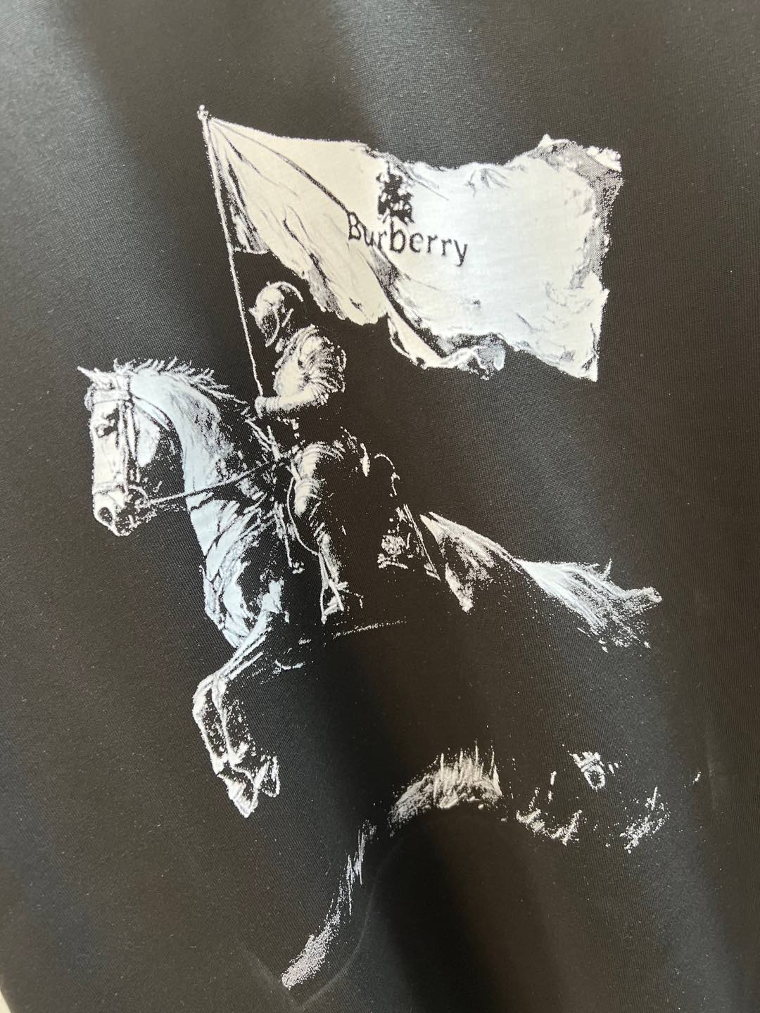 t シャツ burberryコピー シンプル 純綿Tシャツ 男女兼用 トップス 短袖 ブラック_5